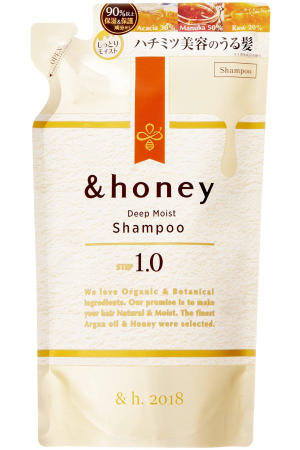 Honey Deep Moist Shampoo Refill Japan 350Ml Super Moist Organic Intensive Moisturizing on Sale