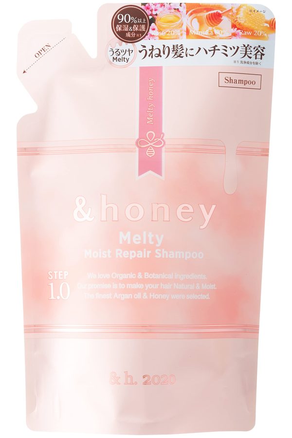 Honey Melty Moist Repair Shampoo Refill 350Ml - Japan - Swell Care Adjusts Swells & Habits Supply