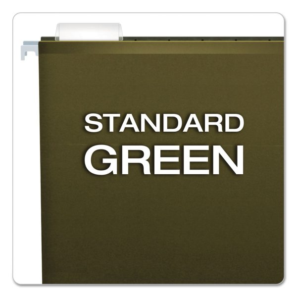 Extra Capacity Reinforced Hanging File Folders with Box Bottom, 2  Capacity, Letter Size, 1 5-Cut Tabs, Green, 25 Box Cheap - Image 4