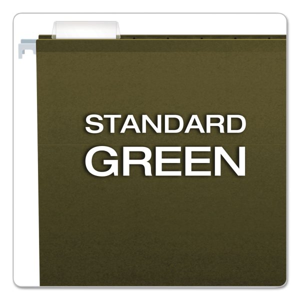Reinforced Hanging File Folders with Printable Tab Inserts, Letter Size, 1 5-Cut Tabs, Standard Green, 25 Box Fashion - Image 3