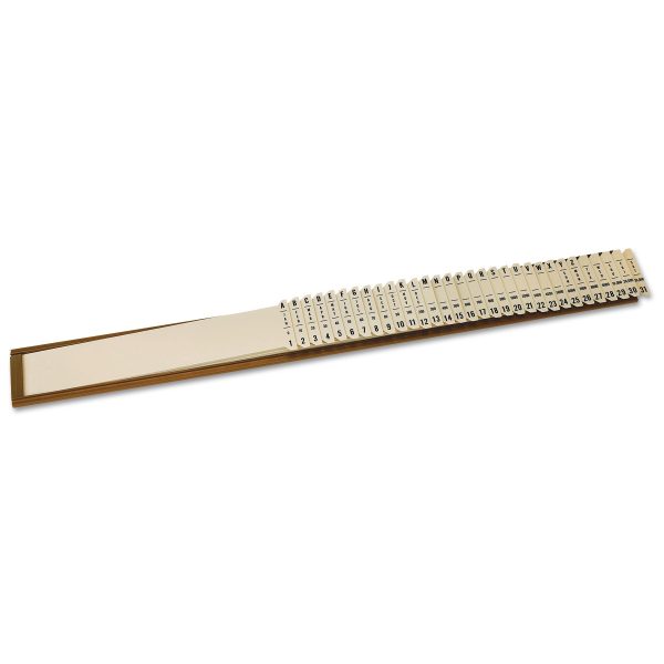 General Purpose Indexed Sorter, 31 Dividers, Alpha Numeric Month Date Day Index, Letter Size, Brown Frame Online Sale