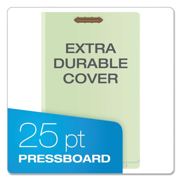 End Tab Classification Folders, 2  Expansion, 2 Dividers, 6 Fasteners, Legal Size, Pale Green Exterior, 10 Box Fashion - Image 3