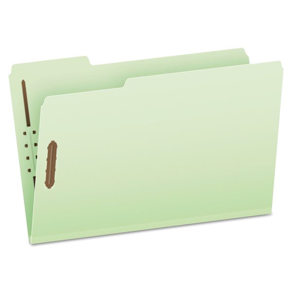 Heavy-Duty Pressboard Folders with Embossed Fasteners, 1 3-Cut Tabs, 3  Expansion, 2 Fasteners, Legal Size, Green, 25 Box For Cheap