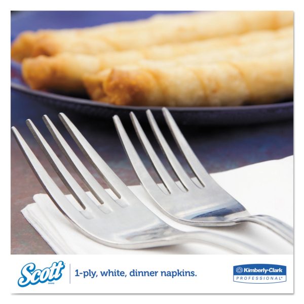 1 8-Fold Dinner Napkins, 2-Ply, 17 x 14 63 100, White, 300 Pack, 10 Packs Carton Online now - Image 5