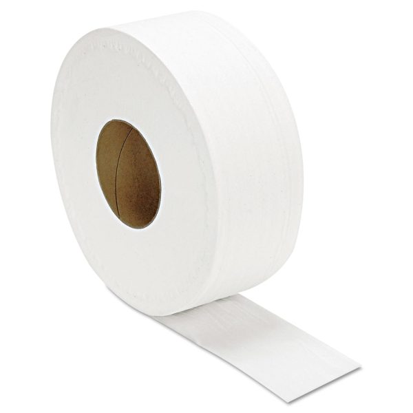JRT Jumbo Bath Tissue, Septic Safe, 2-Ply, White, 3.3  x 1,000 ft, 12 Rolls Carton Cheap