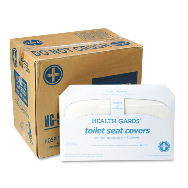 Health Gards Toilet Seat Covers, 14.25 x 16.5, White, 250 Covers Pack, 20 Packs Carton Online