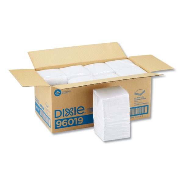 Beverage Napkins, Single-Ply, 9 1 2 x 9 1 2, White, 4000 Carton For Sale - Image 4