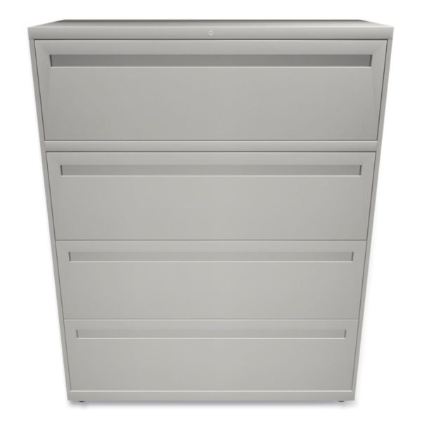 Brigade 700 Series Lateral File, 4 Legal Letter-Size File Drawers, Light Gray, 42  x 18  x 52.5 Online Sale - Image 2