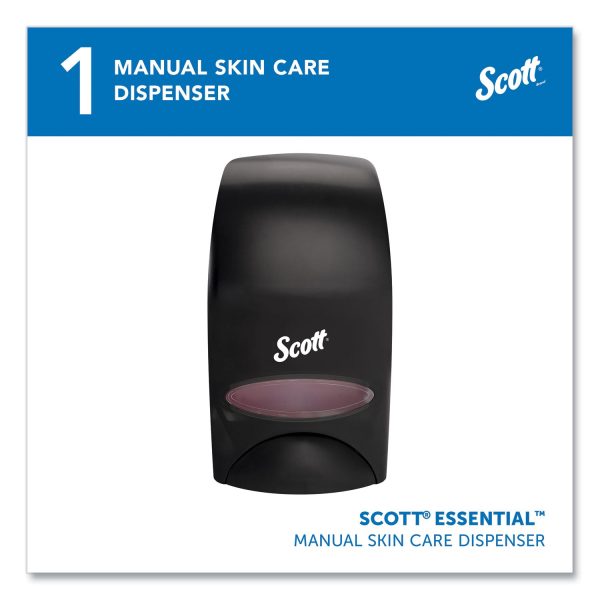 Essential Manual Skin Care Dispenser, For Traditional Business, 1,000 mL, 5 x 5.25 x 8.38, Black Discount - Image 2
