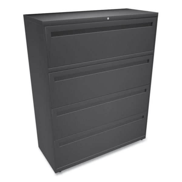 Brigade 700 Series Lateral File, 4 Legal Letter-Size File Drawers, Charcoal, 42  x 18  x 52.5 For Sale - Image 3