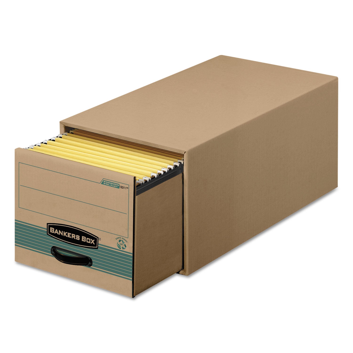 STOR DRAWER STEEL PLUS Extra Space-Savings Storage Drawers, Legal Files, 16.75  x 25.5  x 11.5 , Kraft Green, 6 Carton Discount