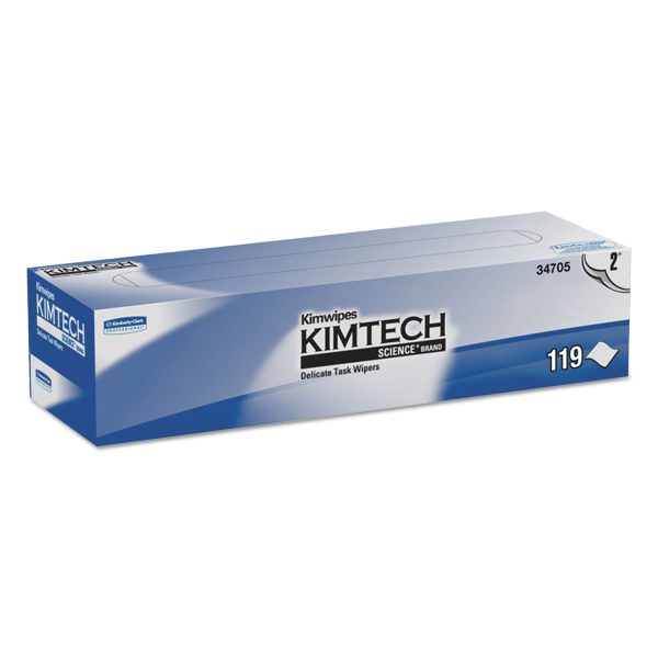 Kimwipes Delicate Task Wipers, 2-Ply, 11.8 x 11.8, Unscented, White, 120 Box, 15 Boxes Carton Discount