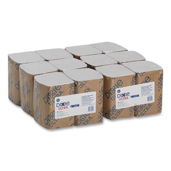 Interfold Napkin Refills, 2 Ply, 6 1 2x9 7 8, White, 500 Pk, 6 Pack Ctn For Sale - Image 2