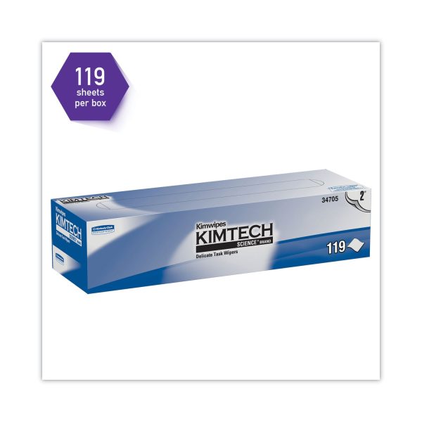 Kimwipes Delicate Task Wipers, 2-Ply, 11.8 x 11.8, Unscented, White, 120 Box, 15 Boxes Carton Discount - Image 3