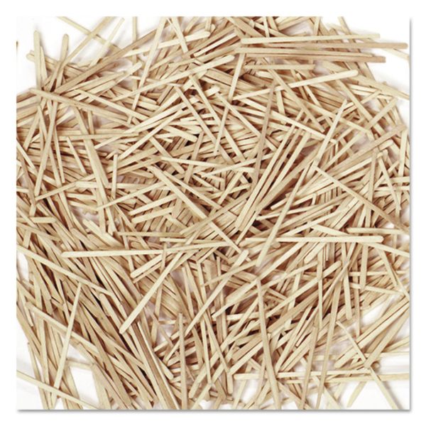 Flat Wood Toothpicks, Natural, 2,500 Pack Discount