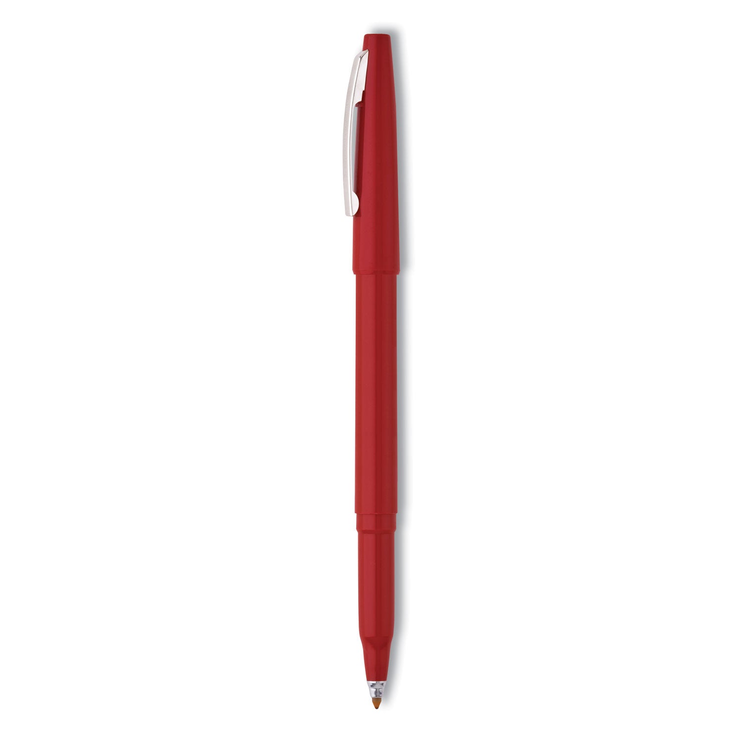 Rolling Writer Roller Ball Pen, Stick, Medium 0.8 mm, Red Ink, Red Barrel, Dozen For Discount