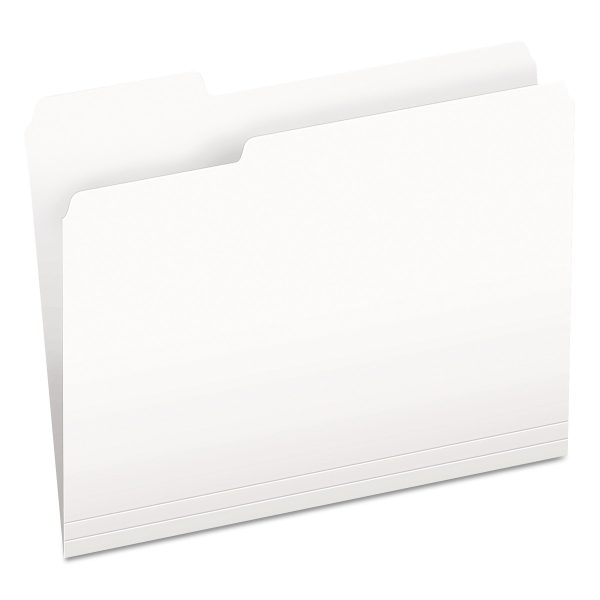 Colored File Folders, 1 3-Cut Tabs: Assorted, Letter Size, White, 100 Box Online Sale