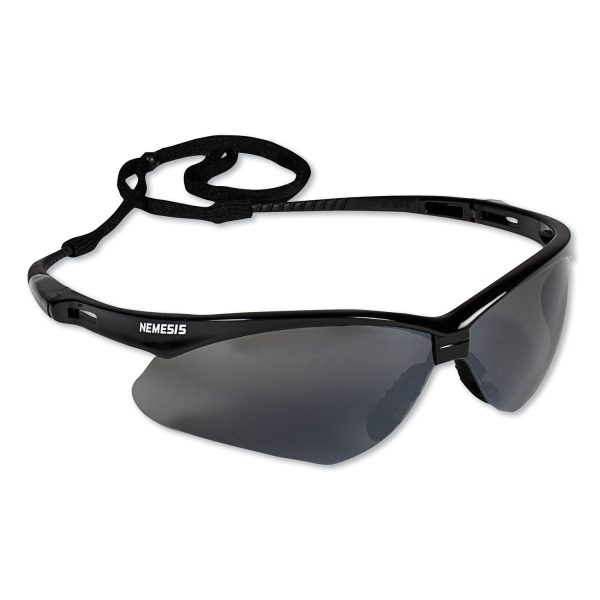 V30 Nemesis Safety Glasses, Black Frame, Smoke Lens Supply - Image 3