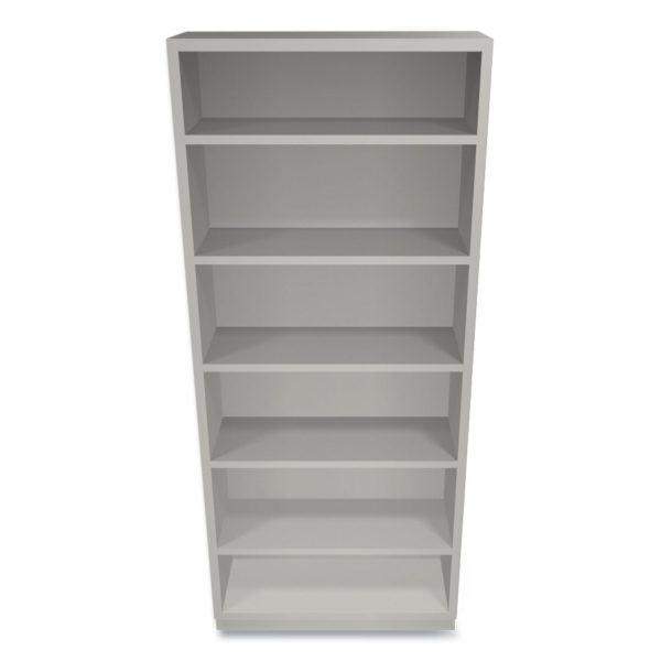 Metal Bookcase, Six-Shelf, 34.5w x 12.63d x 81.13h, Light Gray on Sale - Image 2