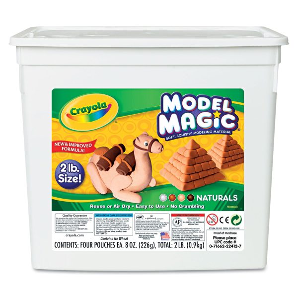 Model Magic Modeling Compound, 8 oz Packs, 4 Packs, Assorted Natural Colors, 2 lbs For Sale