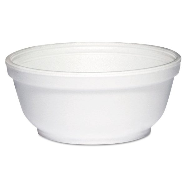 Foam Bowls, 8 oz, White, 50 Pack, 20 Packs Carton Online Sale