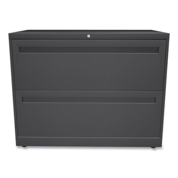 Brigade 700 Series Lateral File, 2 Legal Letter-Size File Drawers, Charcoal, 36  x 18  x 28 Online Hot Sale - Image 2