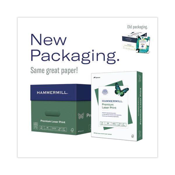 Premium Laser Print Paper, 98 Bright, 32 lb Bond Weight, 8.5 x 11, White, 500 Ream For Sale - Image 2