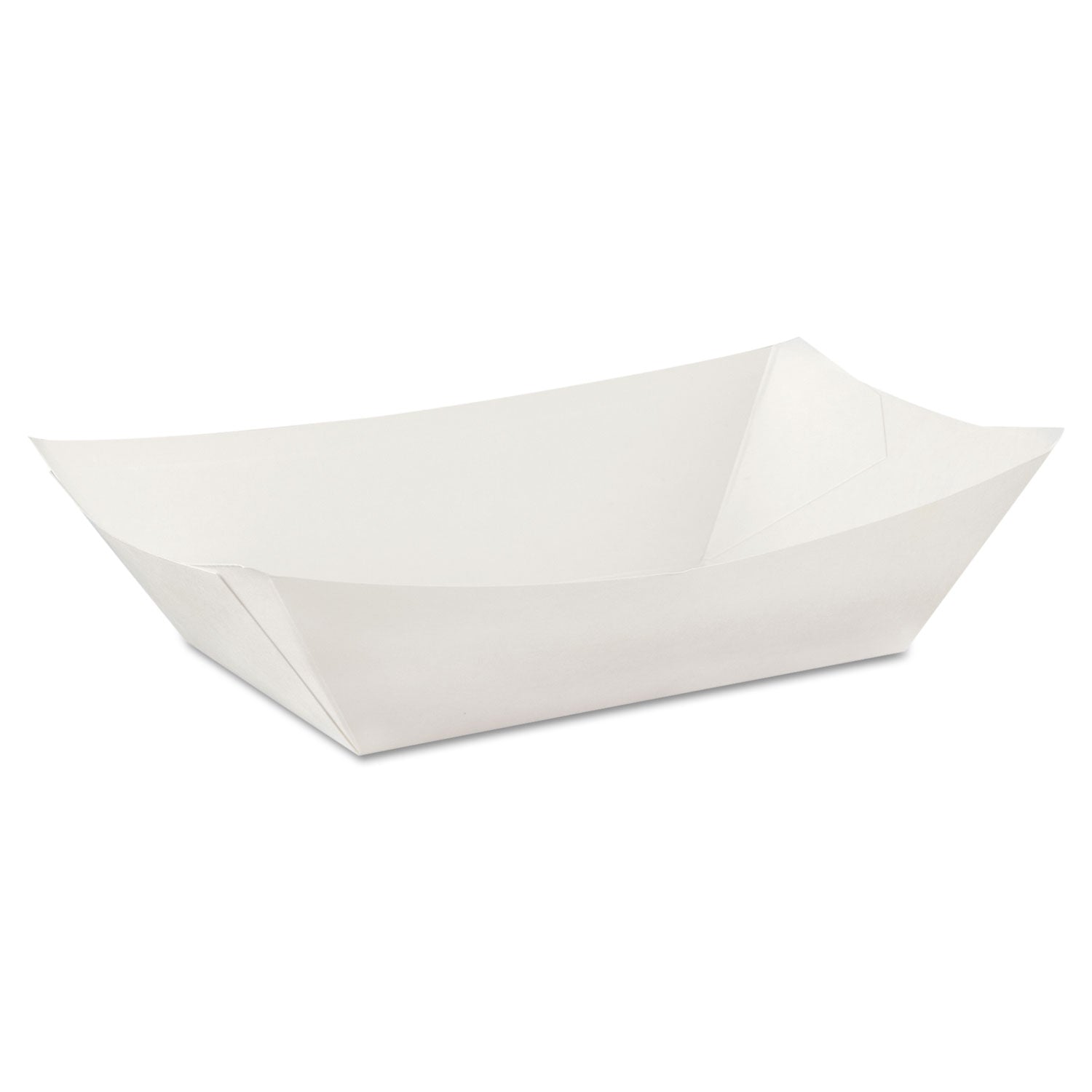 Kant Leek Polycoated Paper Food Tray, 3 lb Capacity, 5.88 x 8.4 x 2, White, 250 Pack, 2 Pack Carton Online