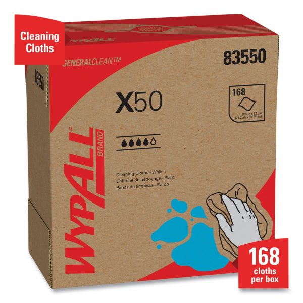 X50 Cloths, POP-UP Box, 12.5 x 9.1, White, 168 Box, 10 Boxes Carton For Discount - Image 4