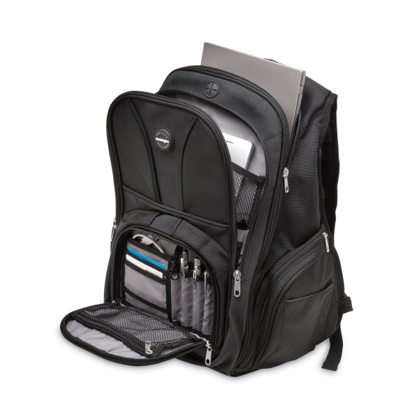 Contour Laptop Backpack, Fits Devices Up to 17 , Ballistic Nylon, 15.75 x 9 x 19.5, Black Cheap - Image 4