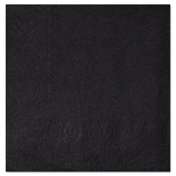 Beverage Napkins, 2-Ply, 9 1 2 x 9 1 2, Black, 1000 Carton Sale - Image 4