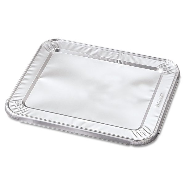 Steam Pan Foil Lids, Fits Half-Size Pan, 12.27 x 10.44, 100 Carton Online Hot Sale
