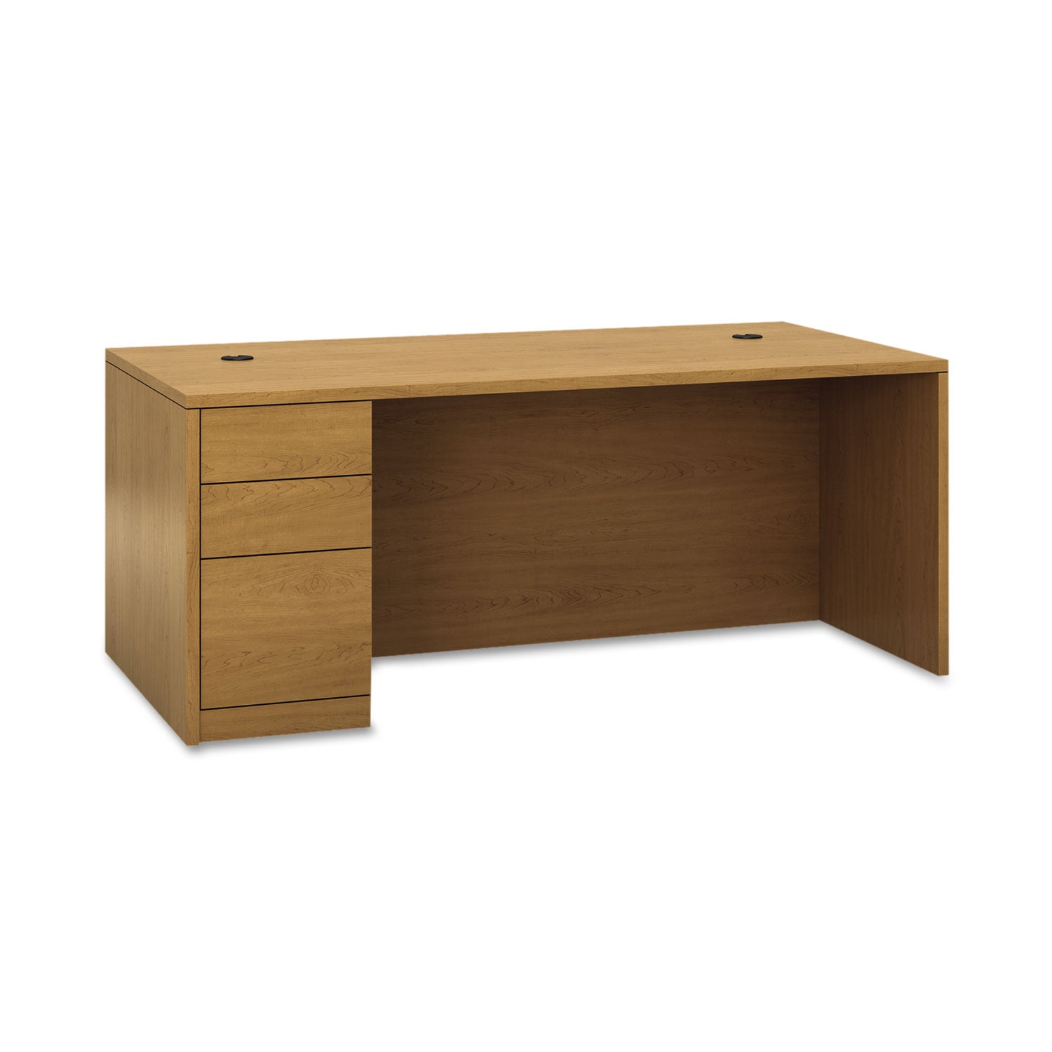 10500 Series  L  Workstation Left Pedestal Desk with Full-Height Pedestal, 72  x 36  x 29.5 , Harvest Fashion