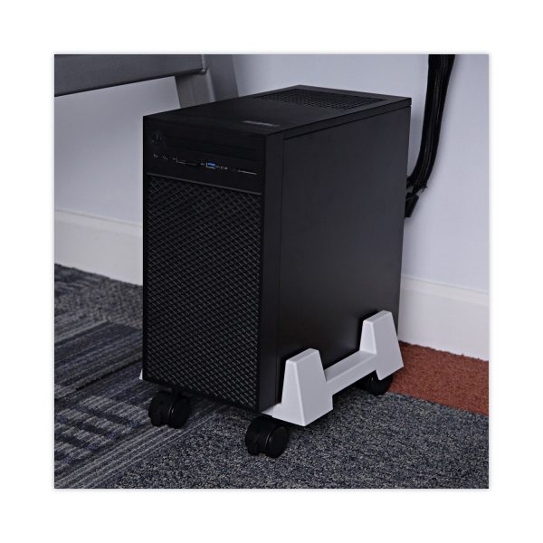 Mobile CPU Stand, 8.75w x 10d x 5h, Light Gray Cheap - Image 3