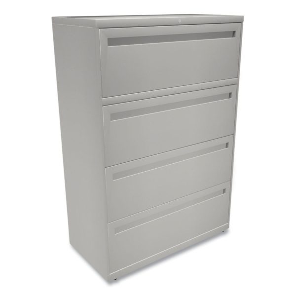 Brigade 700 Series Lateral File, 4 Legal Letter-Size File Drawers, Light Gray, 36  x 18  x 52.5 Online Sale - Image 3