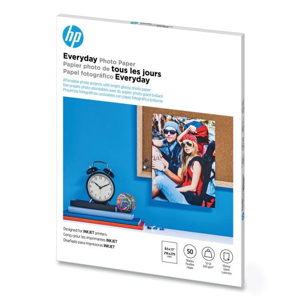 Everyday Photo Paper, 8 mil, 8.5 x 11, Glossy White, 50 Pack Discount - Image 3