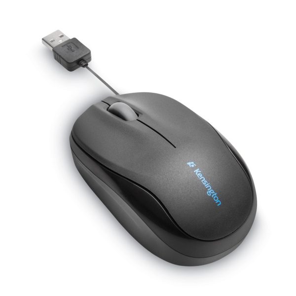 Pro Fit Optical Mouse with Retractable Cord, USB 2.0, Left Right Hand Use, Black Online Hot Sale - Image 3