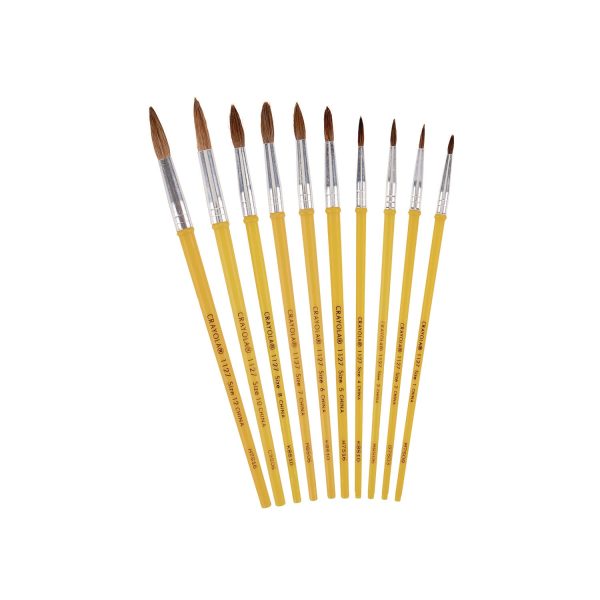 Watercolor Brush Set, Size 12, Camel-Hair Blend, Round Profile, 3 Pack Hot on Sale - Image 2
