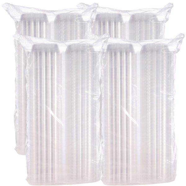 ClearSeal Hinged-Lid Plastic Containers, 5.8 x 6 x 3, Clear, Plastic, 125 Pack, 4 Packs Carton on Sale - Image 3
