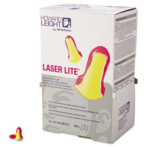 LL-1 D Laser Lite Single-Use Earplugs, Cordless, 32NRR, MA YW, LS500, 500 Pairs Fashion - Image 3