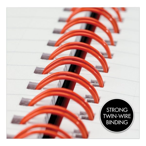 Flexible Cover Twinwire Notebooks, SCRIBZEE Compatible, 1-Subject, Wide Legal Rule, Black Cover, (70) 11.75 x 8.25 Sheets For Sale - Image 4