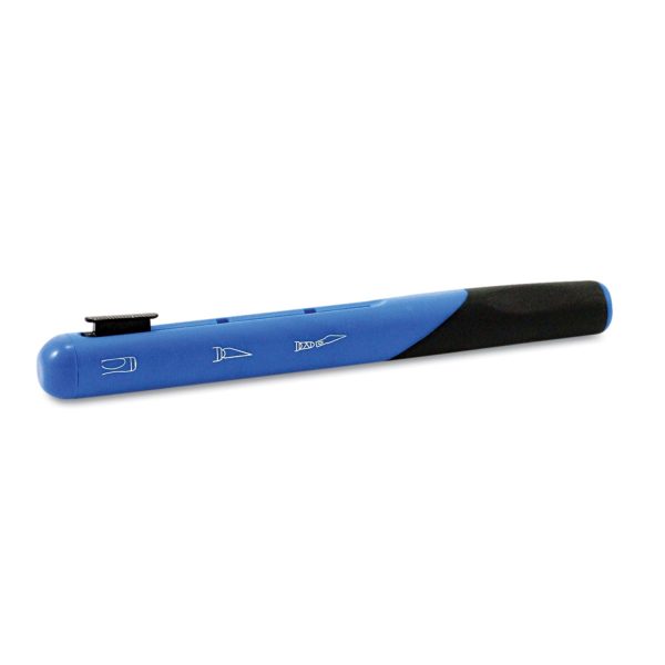 Retract-A-Blade Knife, #11 Blade, 5.25  Plastic Handle, Blue Black Online - Image 4