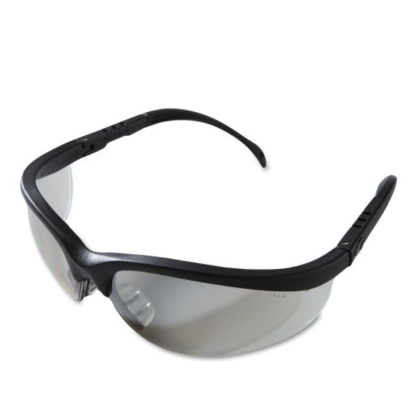 Klondike Safety Glasses, Black Matte Frame, Clear Mirror Lens, 12 Box Fashion - Image 2