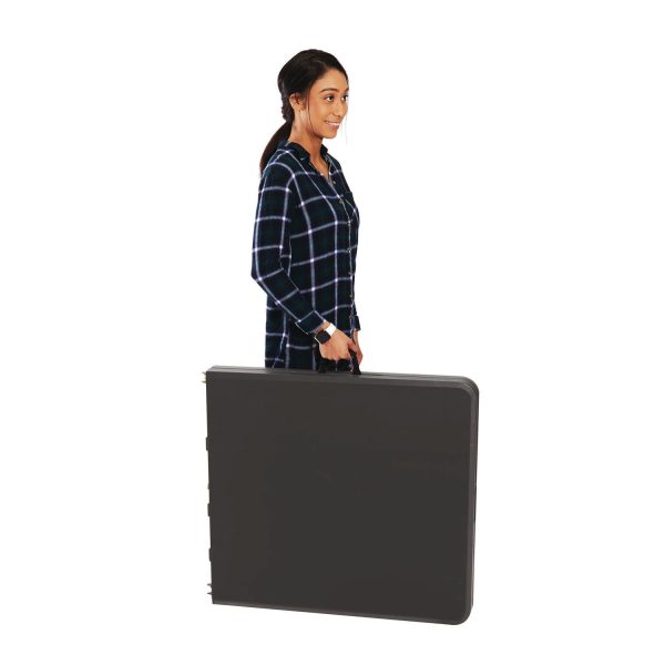 IndestrucTable Classic Bi-Folding Table, Rectangular, 60  x 30  x 29 , Charcoal Online Hot Sale - Image 5