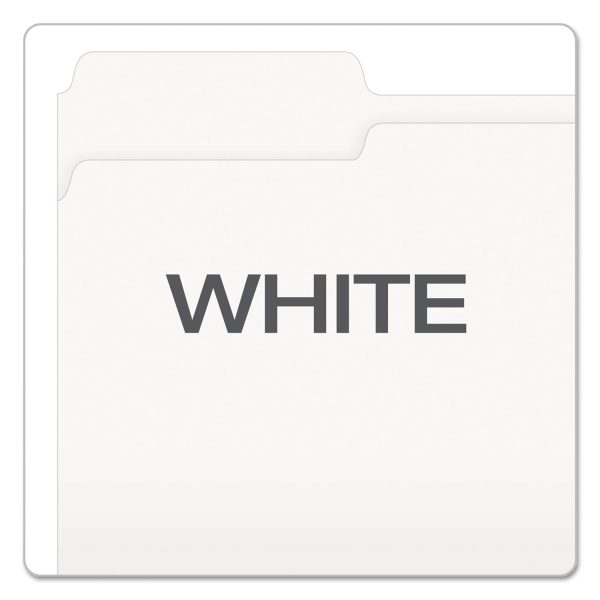 Colored File Folders, 1 3-Cut Tabs: Assorted, Letter Size, White, 100 Box Online Sale - Image 4