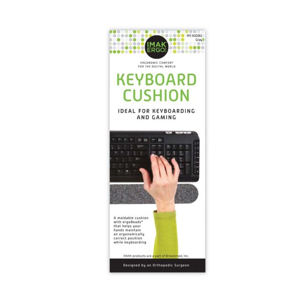 Keyboard Wrist Cushion, 10 x 6, Gray on Sale - Image 2