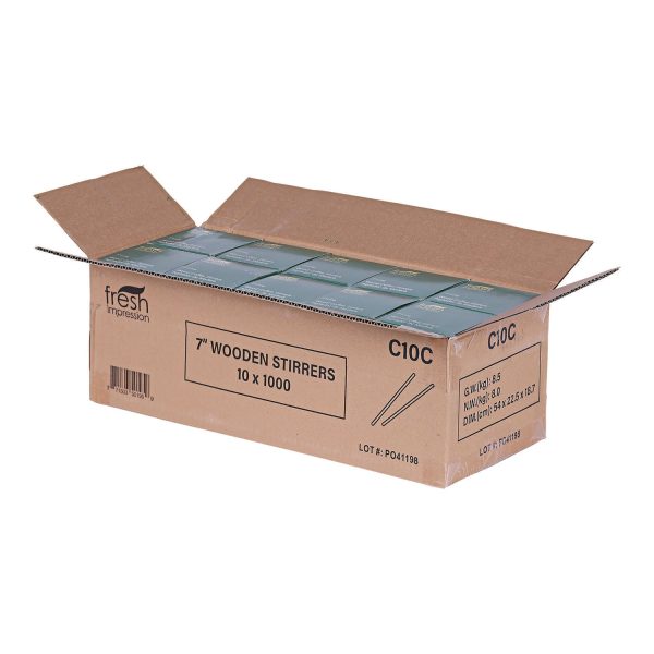 Renewable Wooden Stir Sticks, 7 , 1,000 Pack, 10 Packs Carton Discount - Image 4