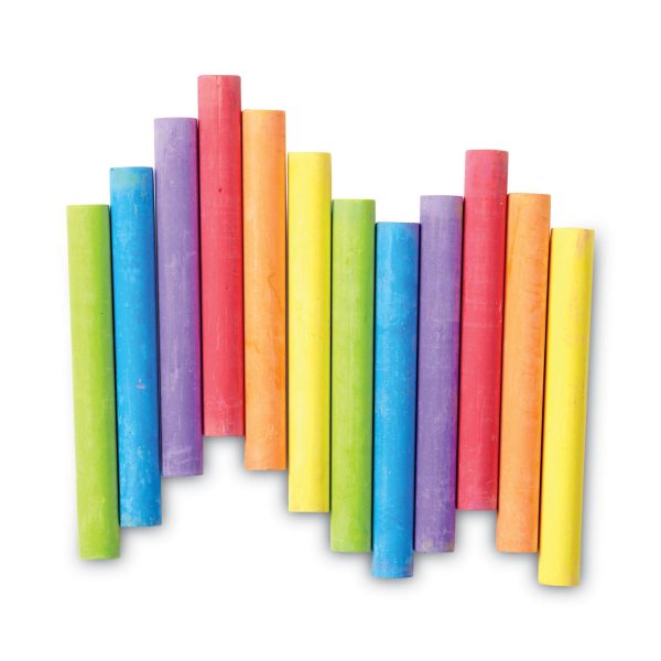 Chalk, 3  x 0.38  Diameter, 6 Assorted Colors, 12 Sticks Box Online - Image 5