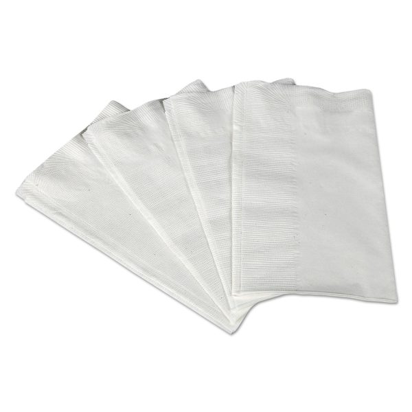 1 8-Fold Dinner Napkins, 2-Ply, 17 x 14 63 100, White, 300 Pack, 10 Packs Carton Online now