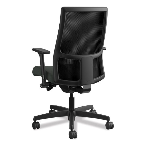 Ignition Series Mesh Mid-Back Work Chair, Supports Up to 300 lb, 17.5  to 22  Seat Height, Iron Ore Seat, Black Back Base Cheap - Image 3